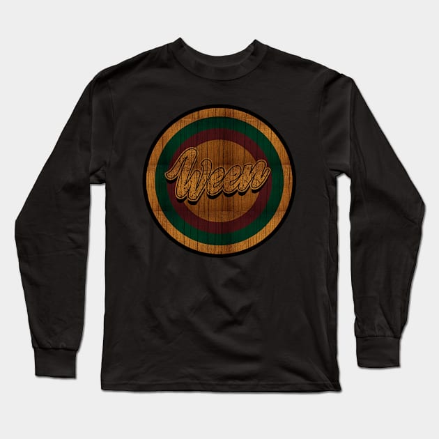 Circle Retro Ween Long Sleeve T-Shirt by Electric Tone